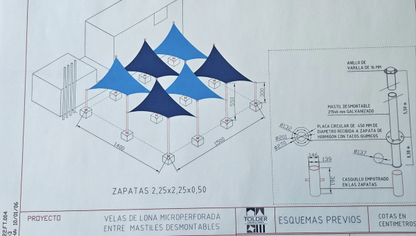 Proyecto para dotar de sombras a los espacios públicos